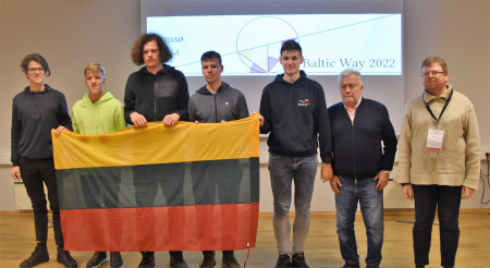 Baltijos kelio matematikos olimpiadoje Lietuvos komanda užėmė trečiąją vietą