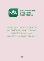 Metodinis leidinys kalbų (gimtųjų ir užsienio) mokytojų dalykinėms kompetencijoms tobulinti