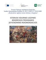 Istorijos vidurinio ugdymo bendrosios programos įgyvendinimo rekomendacijos