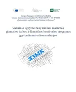 Vidurinio ugdymo rusų tautinės mažumos gimtosios kalbos ir literatūros bendrosios programos įgyvendinimo rekomendacijos