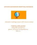 Lietuvos geografijos mokytojų asociacijos metodinė medžiaga naujoms BP temoms mokyti. Praktinių veiklų aprašai: infografiko parengimas, gatvės, teritorijos kartografavimas.