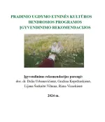 Pradinio ugdymo etninės kultūros bendrosios programos įgyvendinimo rekomendacijos