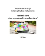 Pateiktis tema „Nuo programos iki pamokos plano“ katalikų tikybos mokytojams