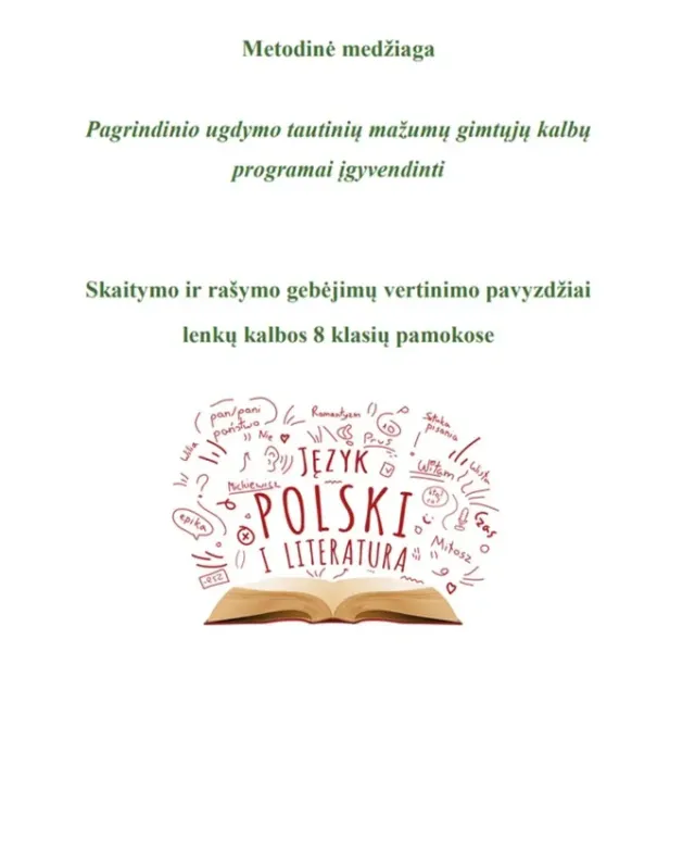 Metodinė medžiaga pagrindinio ugdymo tautinių mažumų gimtųjų kalbų programai įgyvendinti (8 klasė)