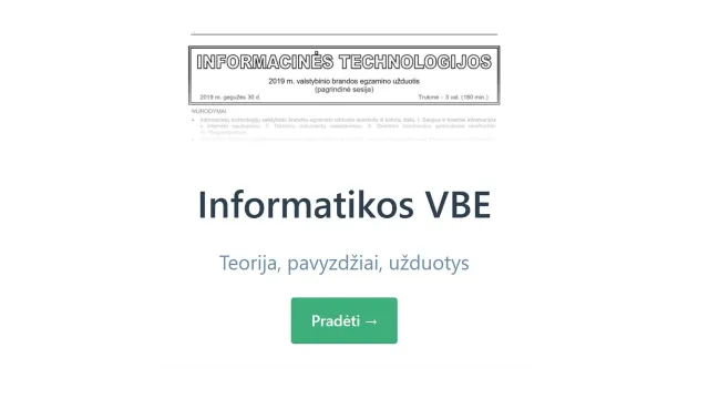 Informatikos VBE