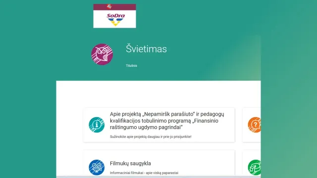 Finansinio raštingumo, pilietiškumo ir socialinės atsakomybės ugdymas