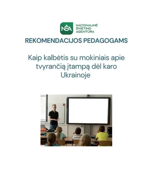 Rekomendacijos pedagogams „Kaip kalbėtis su mokiniais apie tvyrančią įtampą dėl karo Ukrainoje“